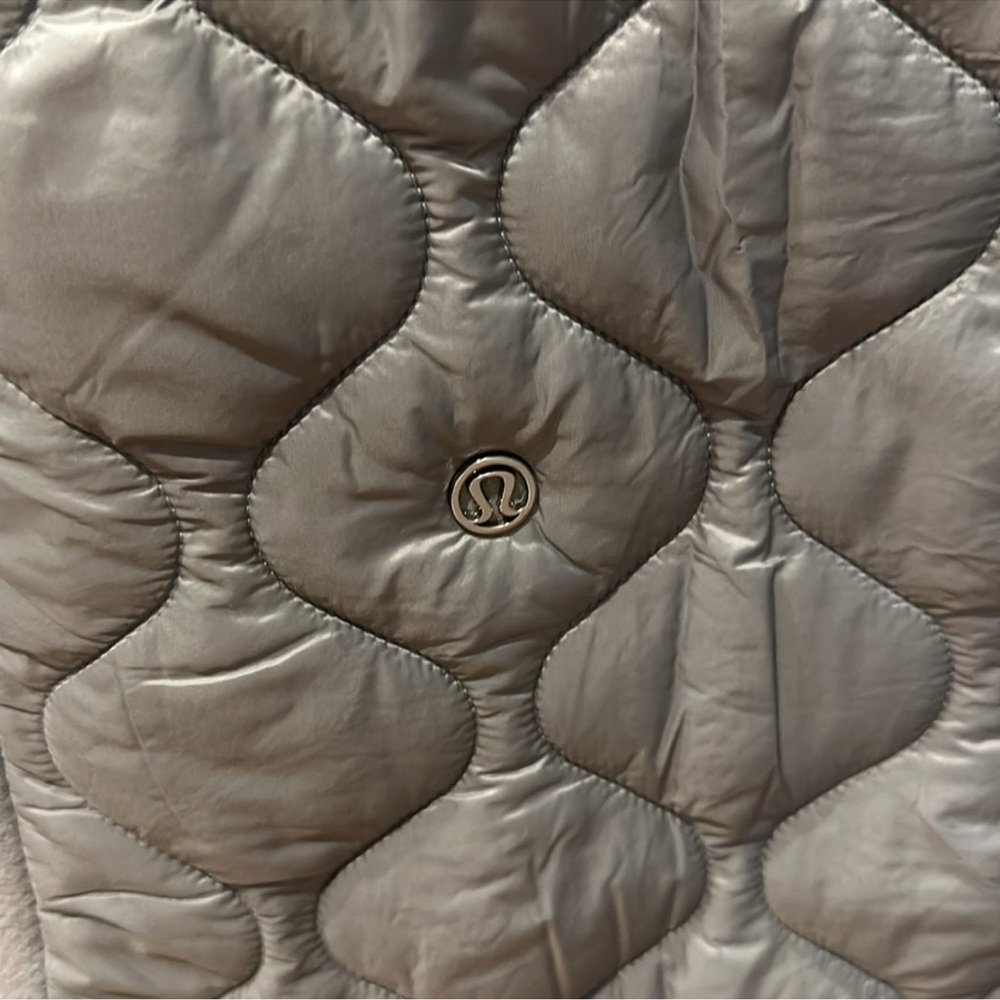 LULULEMON Long Wrap Coat Light Gray Oversized Jacket Size 12 -- GORGEOUS!!! - Picture 9 of 9